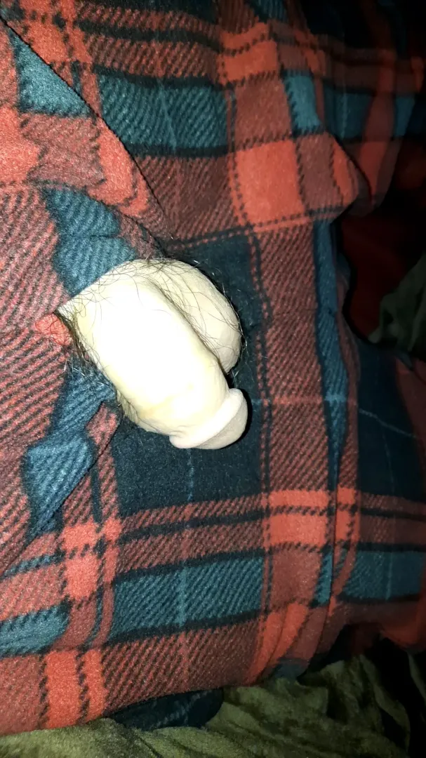 18y, softie poking out to be jerked
