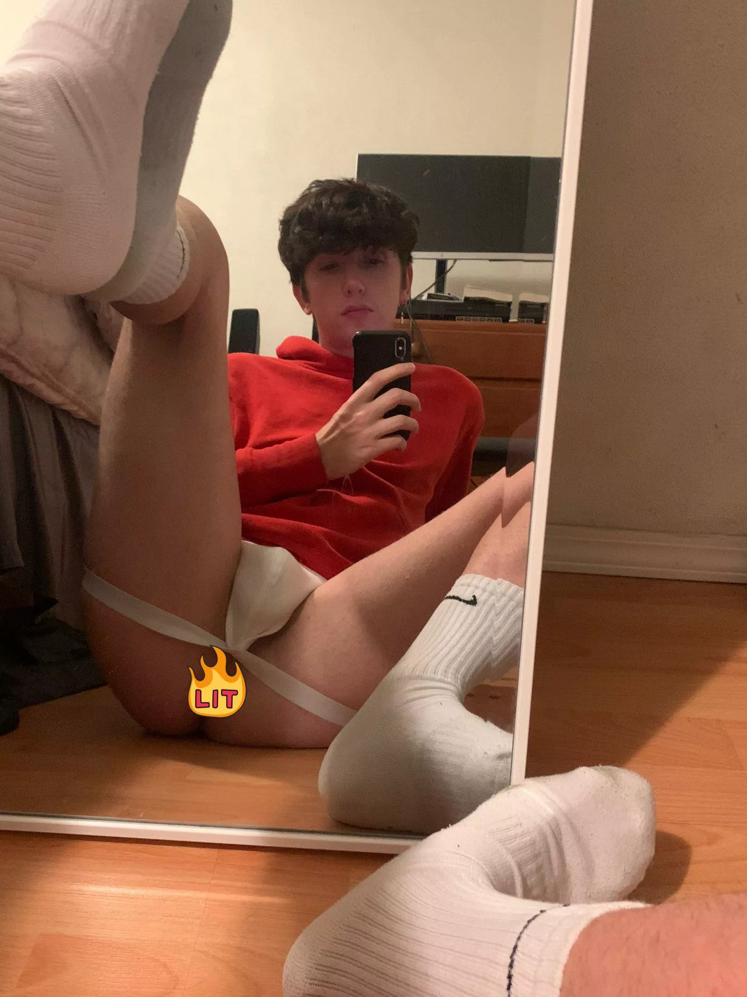 (19) what would you do if you walked in on me like this? 🥵