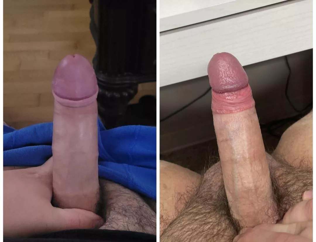 2 big dick chubs. who has a nicer/bigger dick?