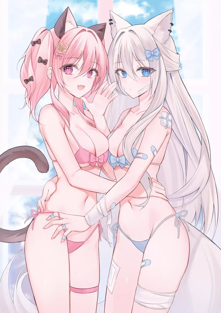 2 cute nekos