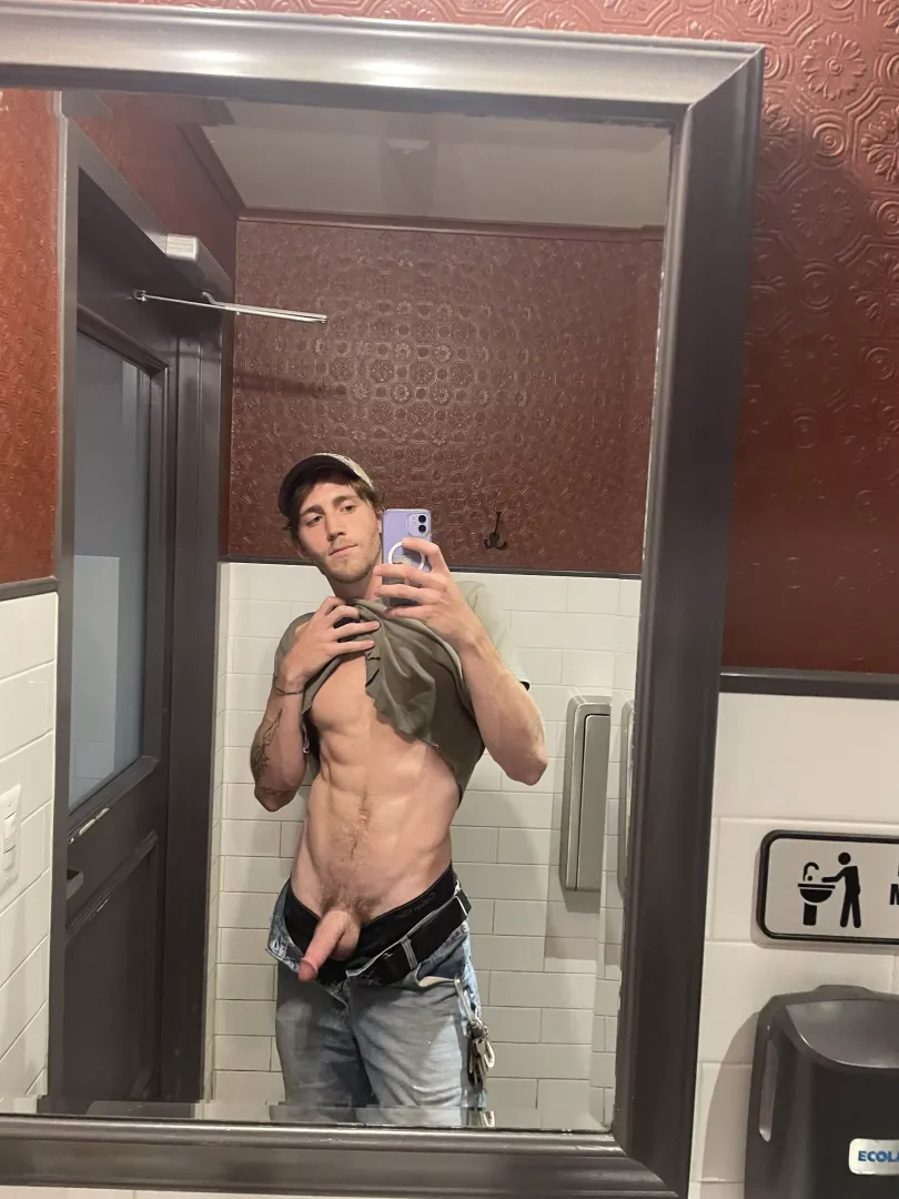 (22) suck me off in the bathroom on my break?