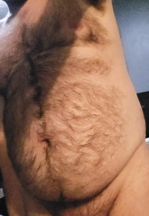 22m. My hairy belly.