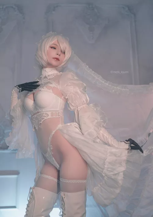 2b bride by michi_kyunn (inspired by sakimichan's artwork)