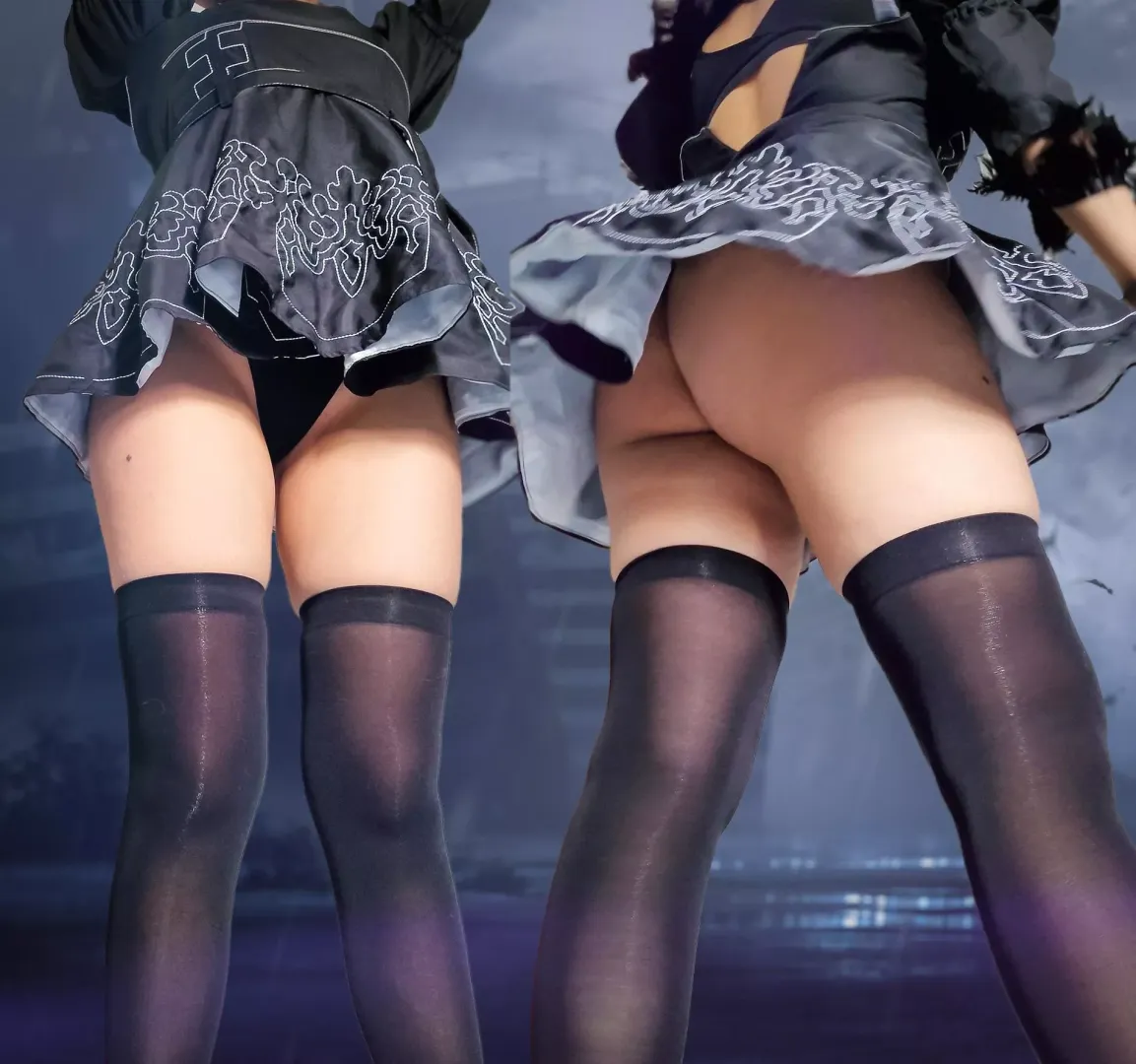 2B Cosplay by me with 2 angles!