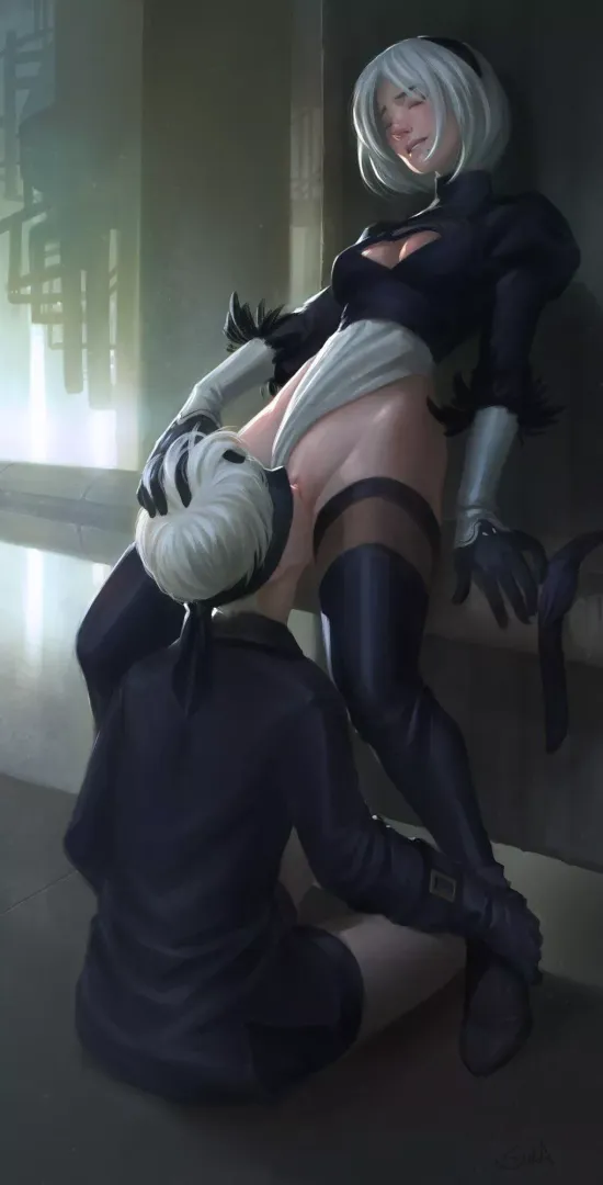 2B gets eaten out by 9S (SulaSafeRoom)