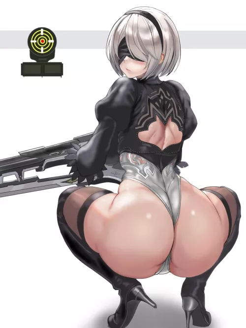 2B's dangerous booty (damuko)