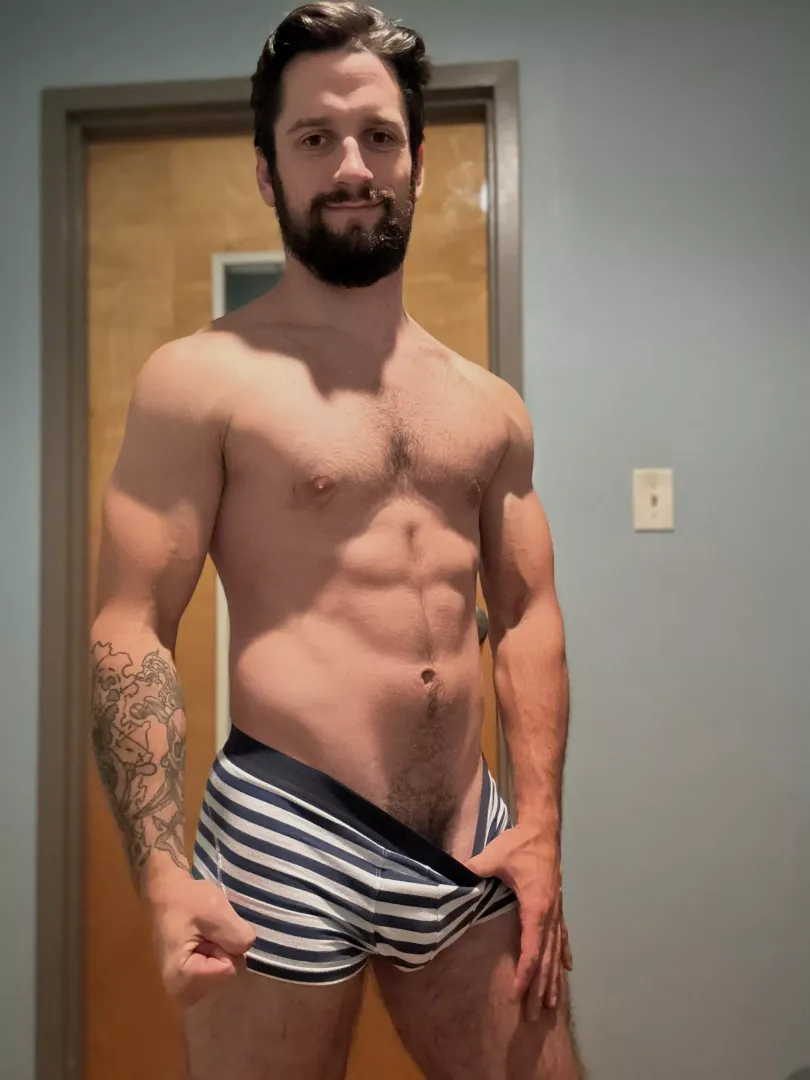 [30] For my favorite community, striped boxer briefs