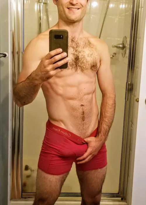 [32] Wanna come peel this bulge out of my boxers?