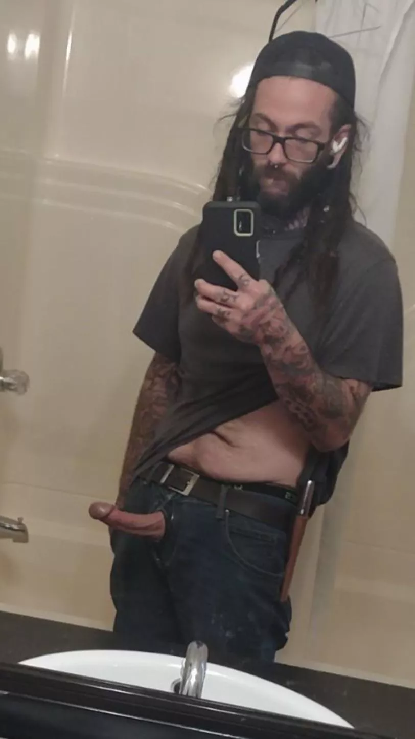 [33] thinking about rubbing one out in the work bathroom…