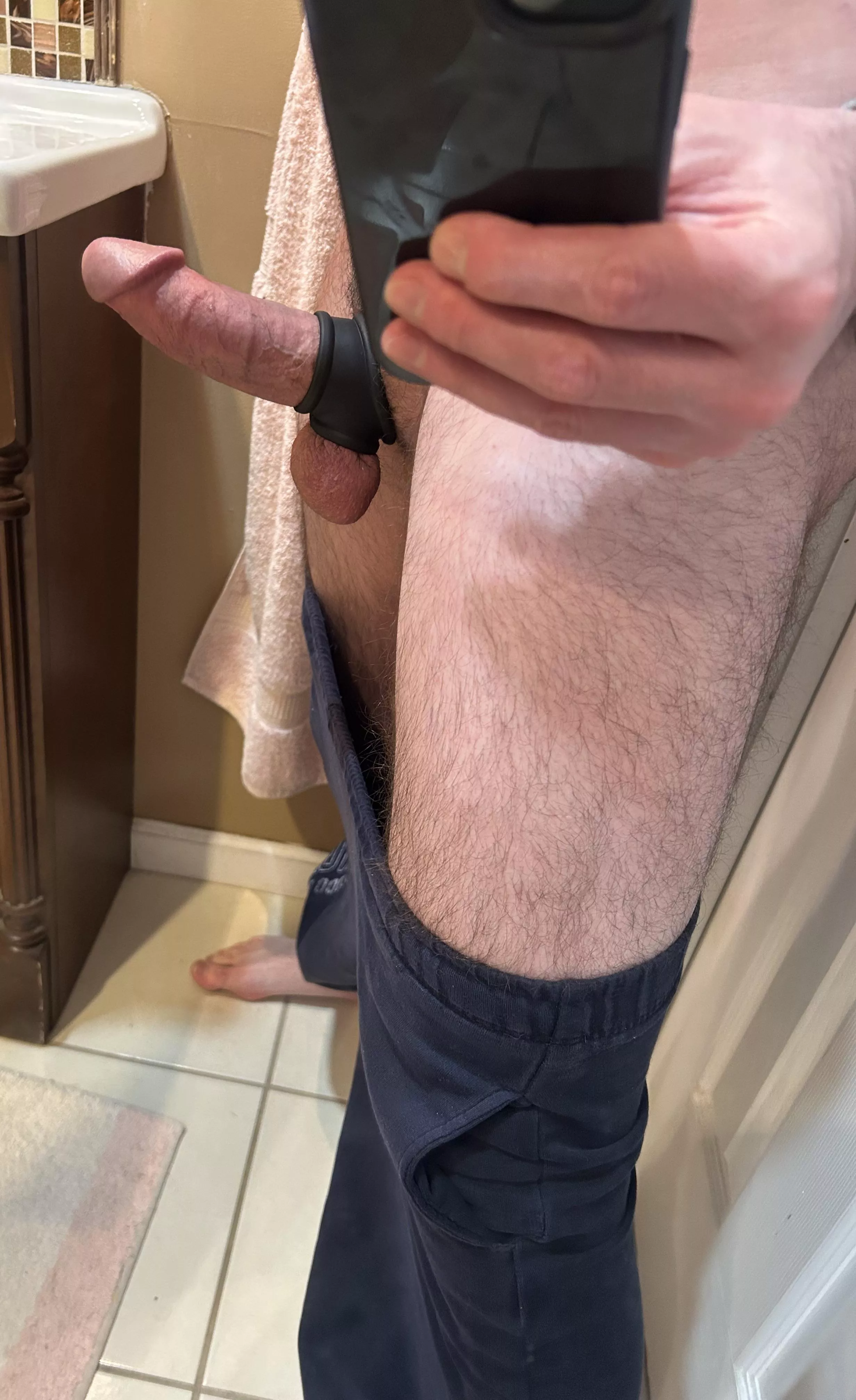 [34][M4A] #NY/NNJ trying out my new cock ring… is it a keeper?