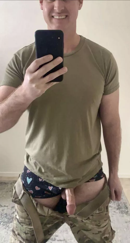 (36) Oh shit! I’m having a uniform inspection. Quick! Where should I hide this?