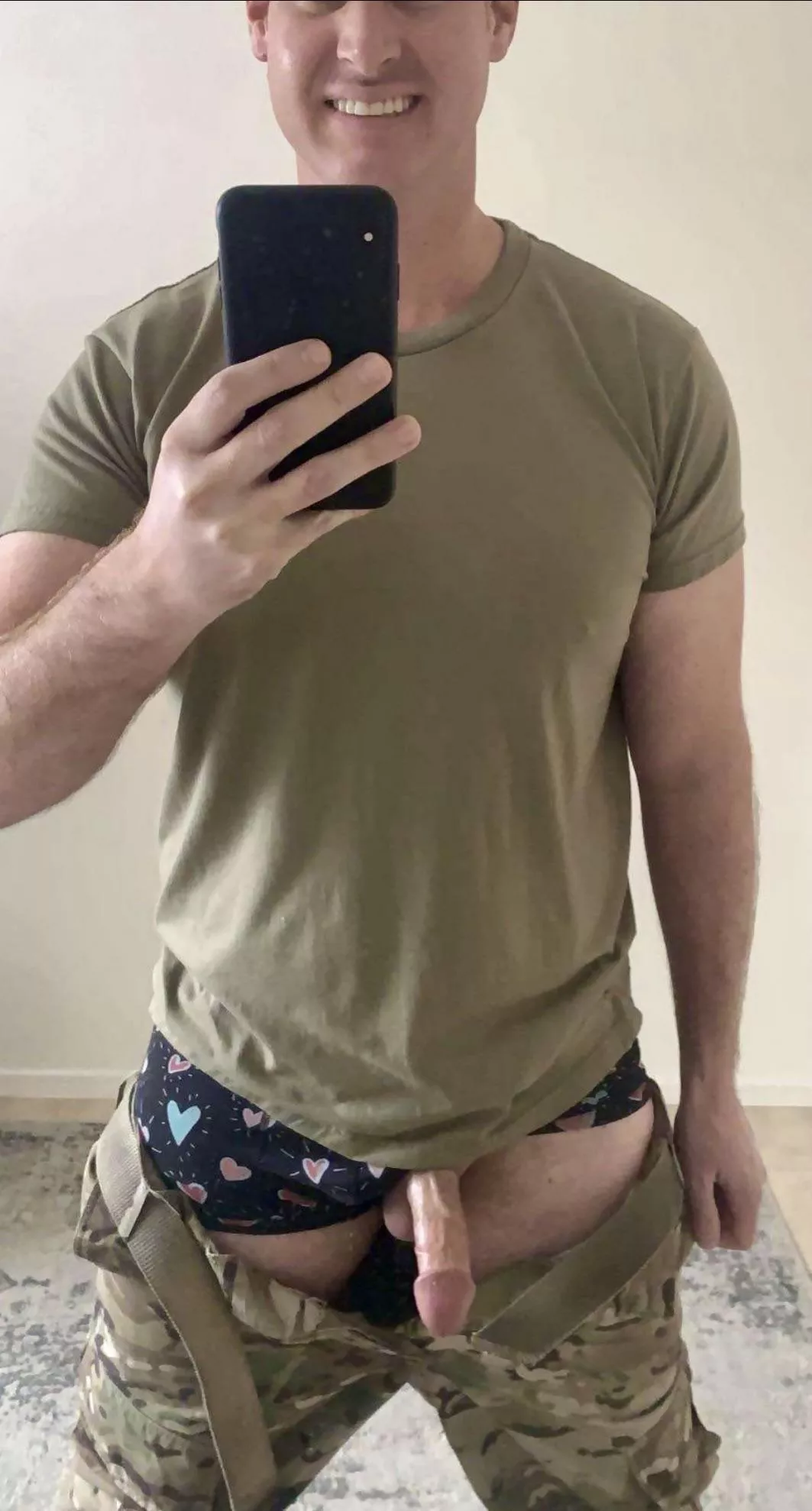(36) Oh shit! I’m having a uniform inspection. Quick! Where should I hide this?