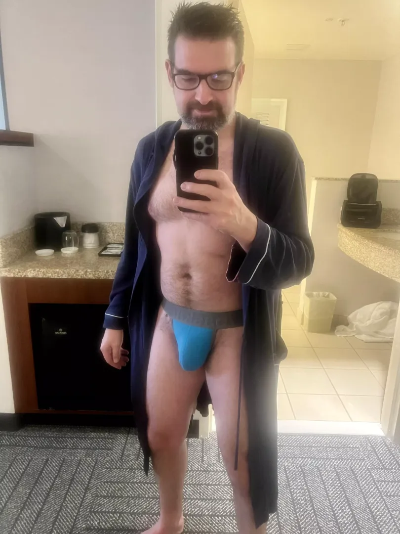 [41] rocking a thong 🙂