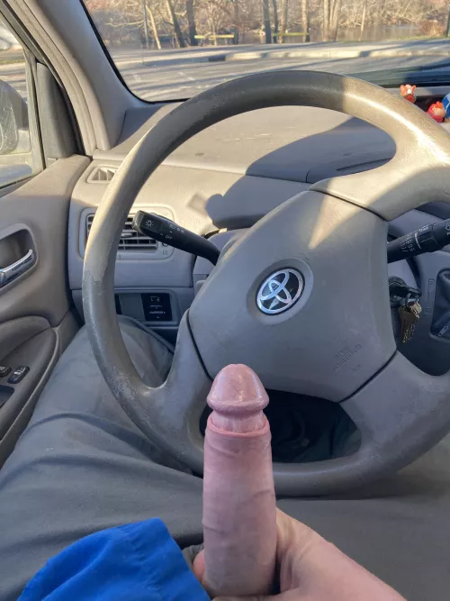 [42] Daddy could use a little help on the way to work. Thank you baby