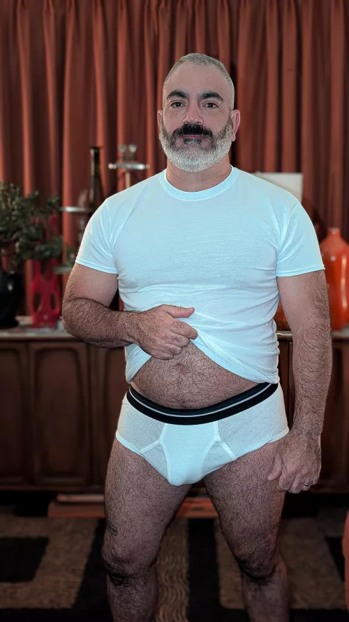 (44) Who likes a dad in briefs? 