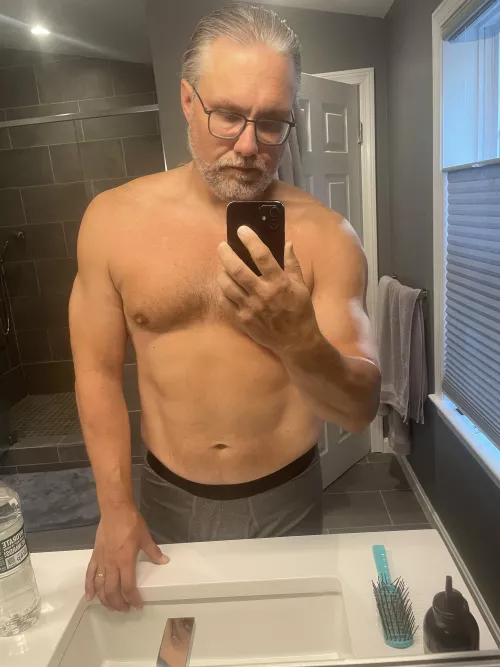 46 and two teen kids. Be kind