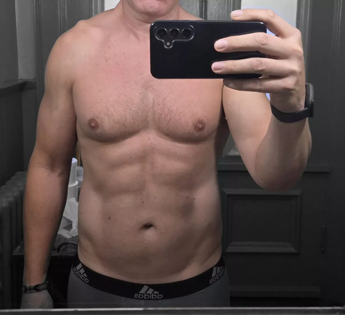[48] You see a teacher that you had a crush on in high school at the gym one day and he's totally ripped and now your crush comes back what do you do?