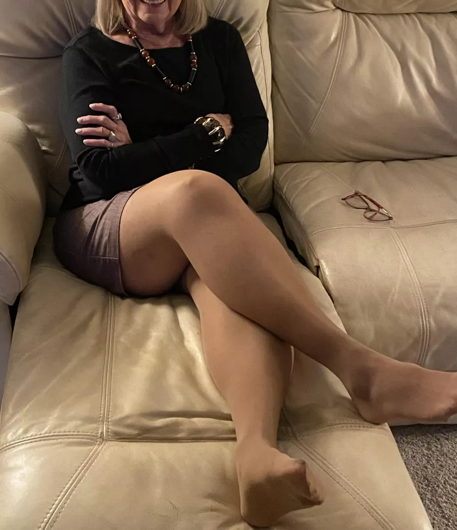 76 yr old wife in pantyhose
