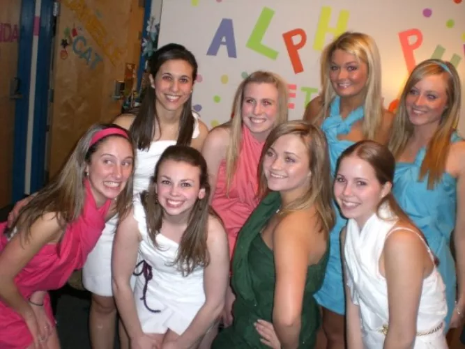 [8] toga party! 1-4 top row, 5-8 bottom row