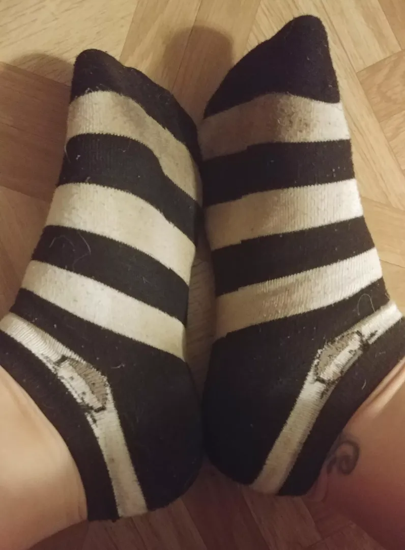 9 days worn server/gym socks ready to ship! Message me to claim :)