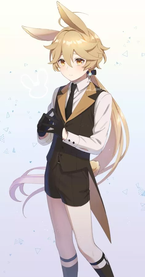 A blonde boy, to honor what we lost.