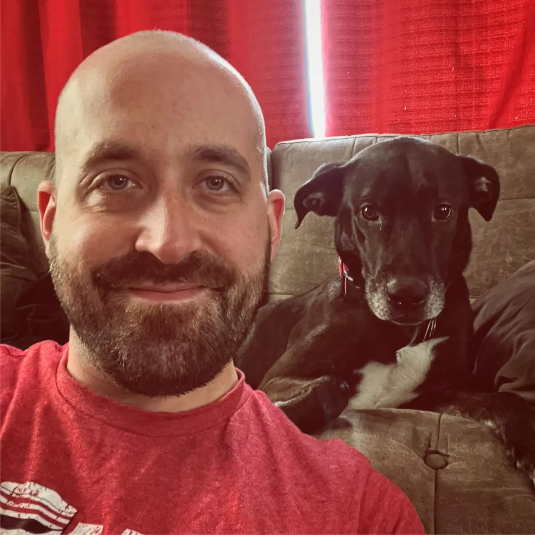 A boy and his dog