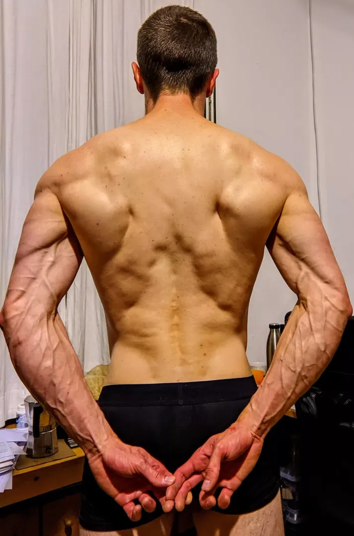 A climbers back