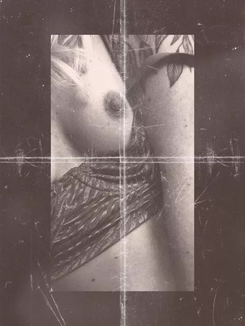 A close up of my boob