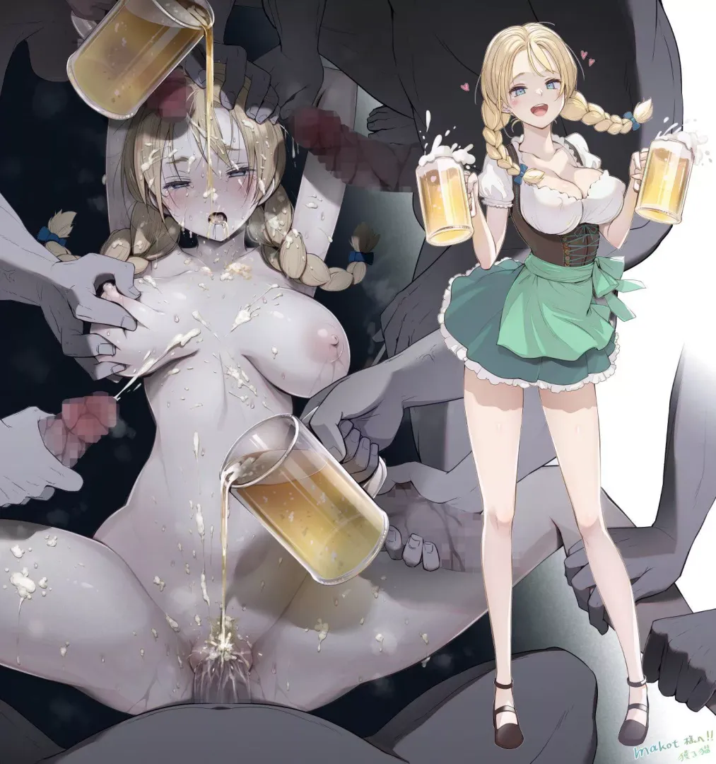 A few beers and she's free