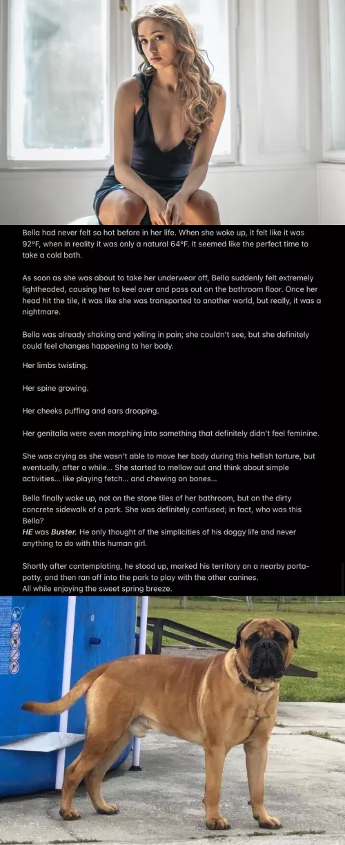 A Good Boy needs to Cool Down (F Human -> M Feral Dog, FtM, TGTF) by Me