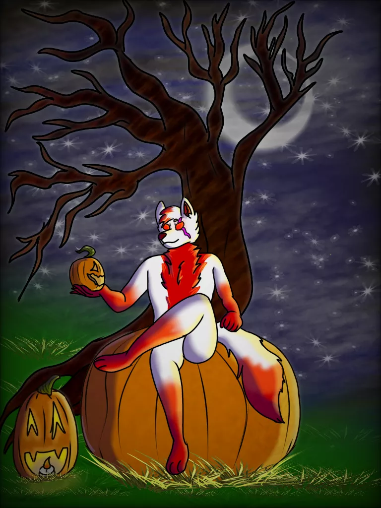 A Halloween pic I made, some new lore to my character i need to figure out though