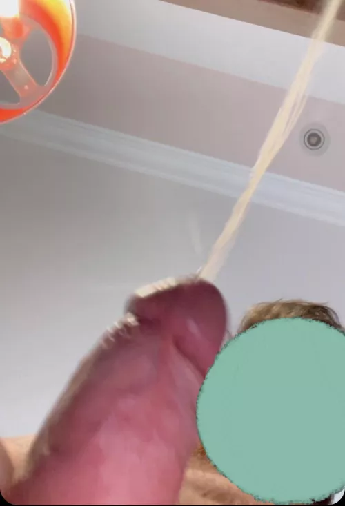 A huge load after stroking for 2 hours 🥵