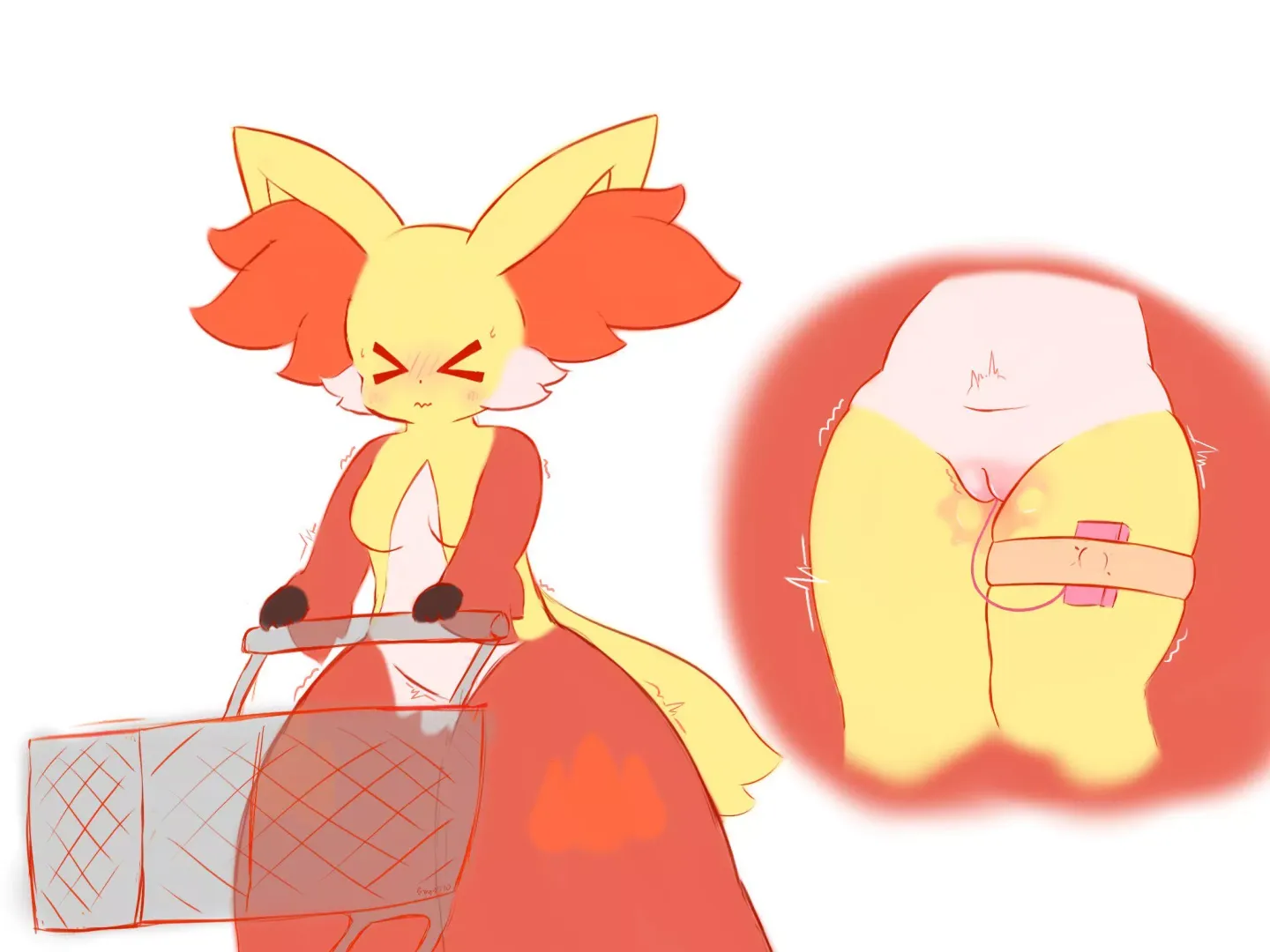 A lil sneaky in public >w< [F] (bmq)
