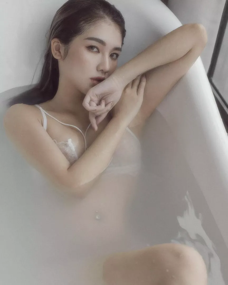 A little bit shy asian milf