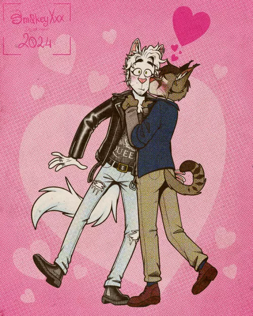 A little kiss (art by me)