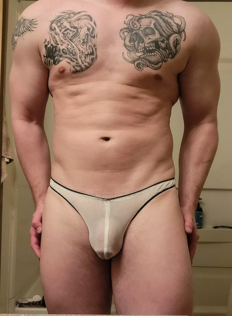 A little mesh thong i just made.