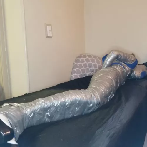 A little self mummification!! My happy place!!