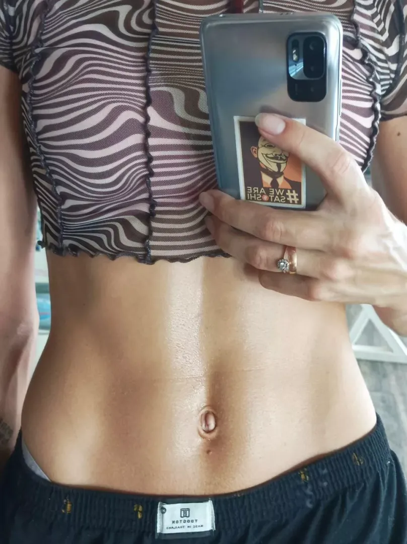 A little sweaty