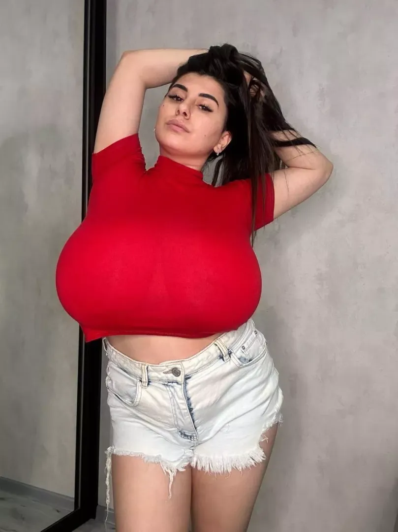 a lot of red