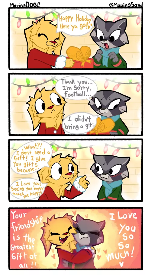 A MazingDOG COMIC!!!!!!! “A Christmas gift of love” (Art By ME)