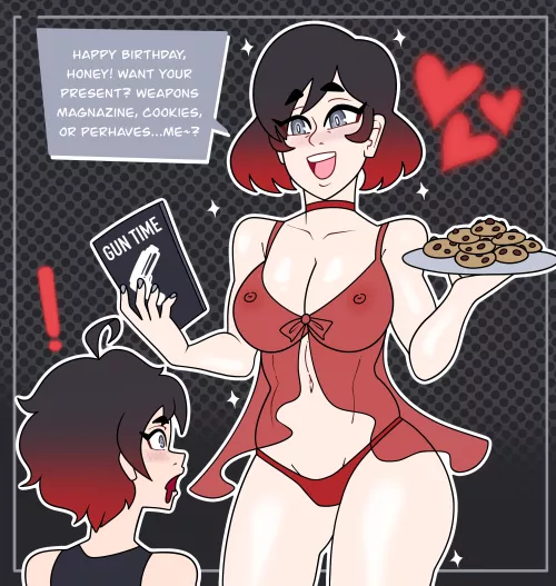A mother knows the best birthday gift (@owl_pie)