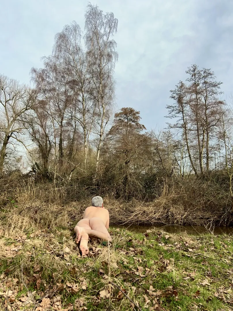 A riverside…