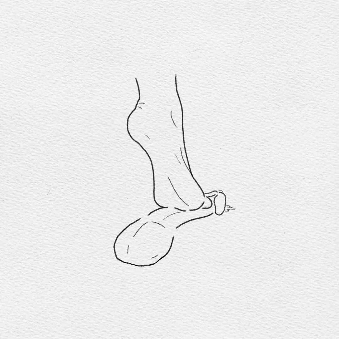 A rough footjob or a gentle trample? [OC]