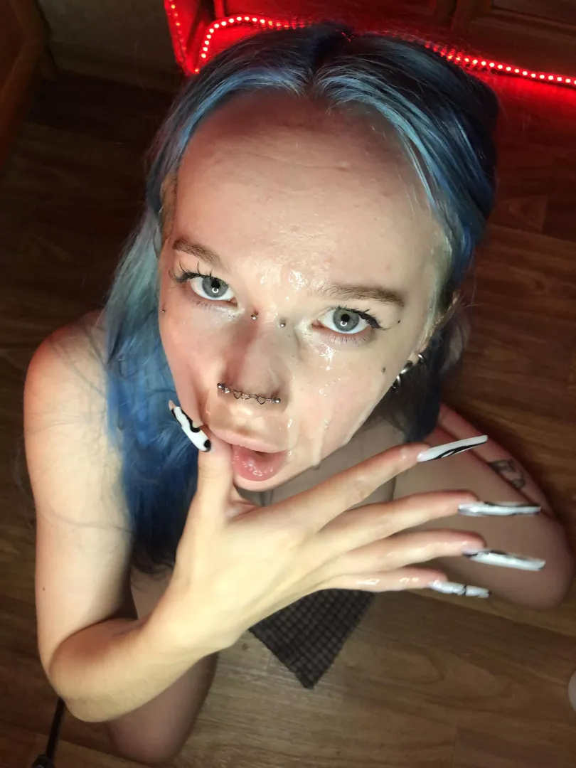 A splash of hot cum