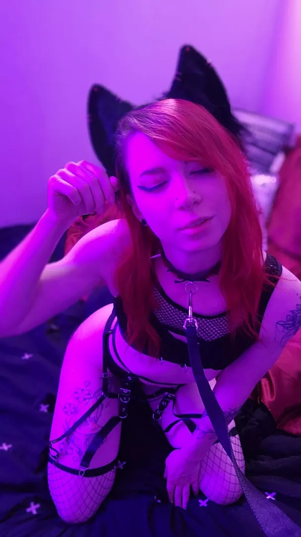 A submissive that knows their place. 