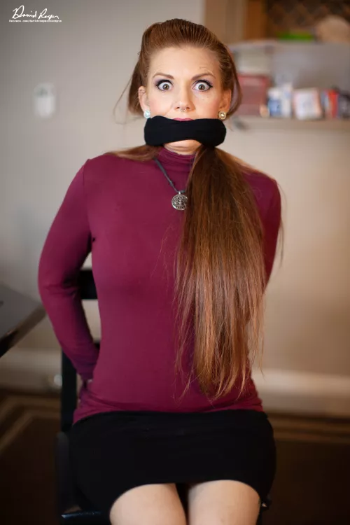 A thick cleave gag for the big-mouthed MILF