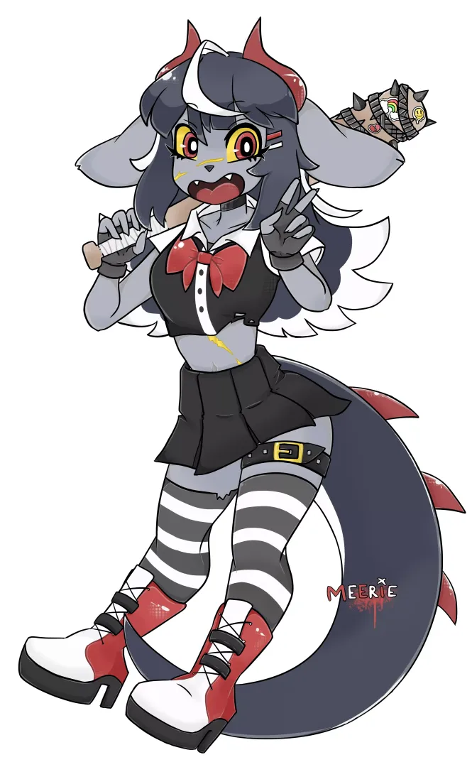 A wild dinobun appears! A newbie here ^^ have a simple artwork of my sona!