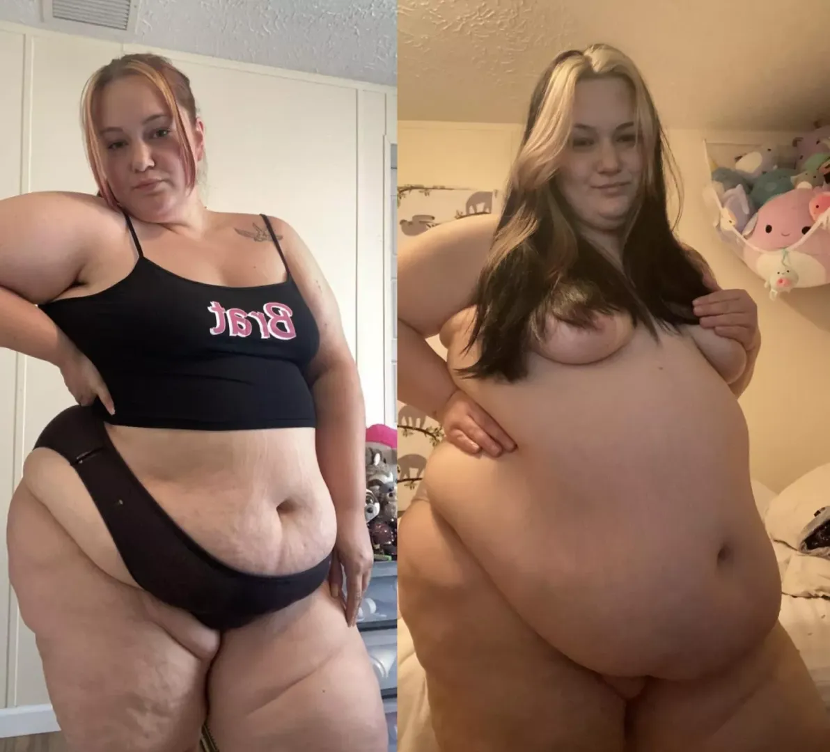 🫣A year apart.. the belly is out of control!