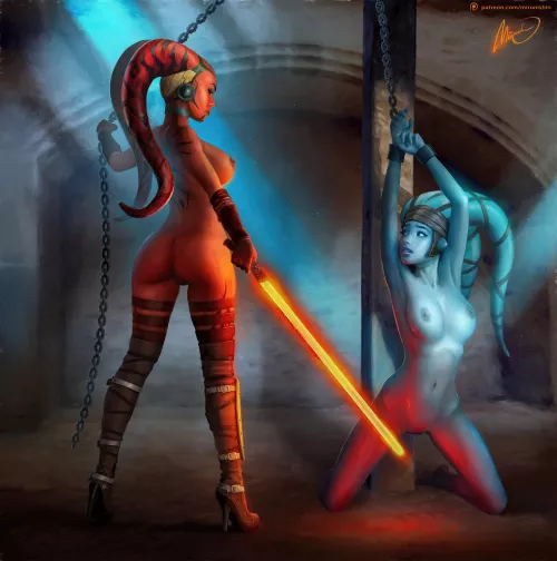 Aayla Secura and Darth Talon - (Star Wars) - [MironishinStory]
