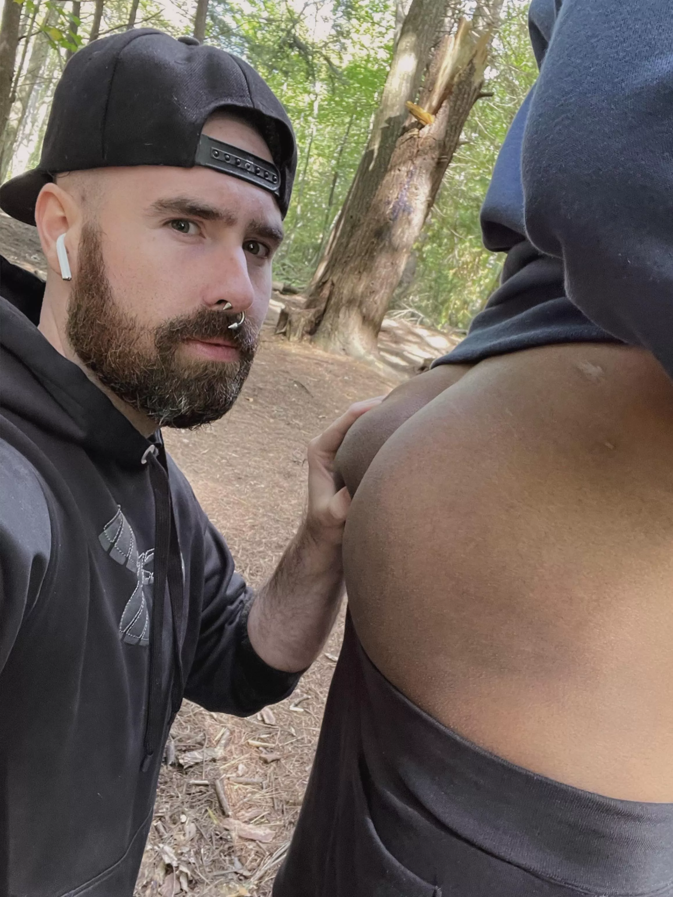 About to devour his ass on the trails